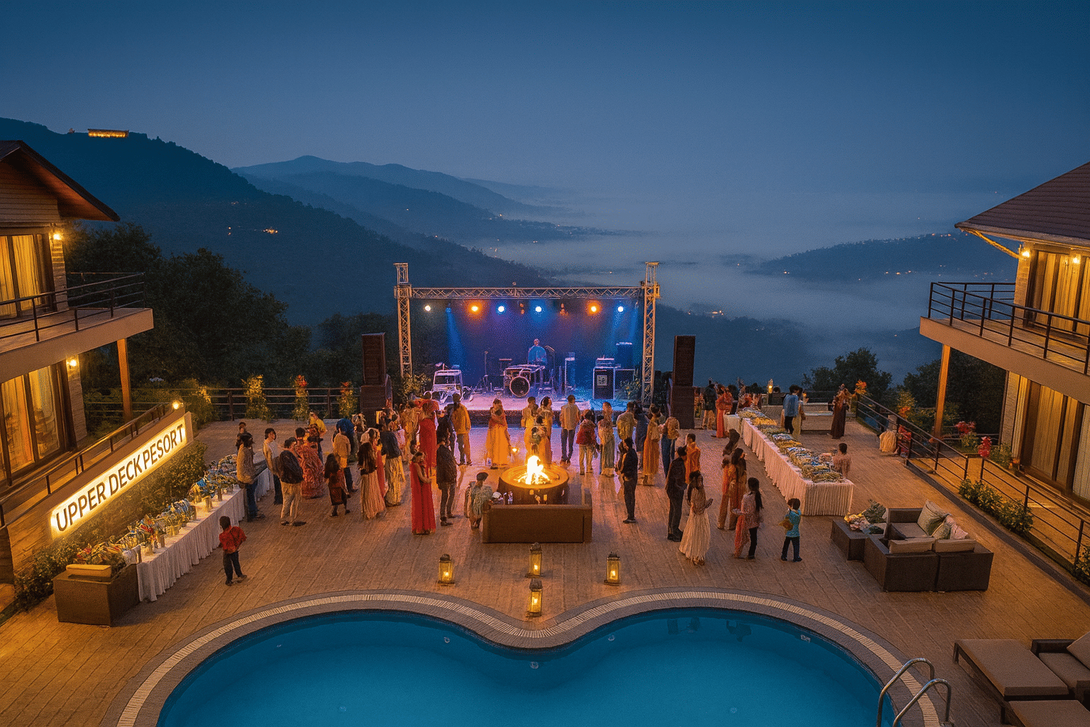 Celebrate New Year at Upper Deck Resort, Lonavala