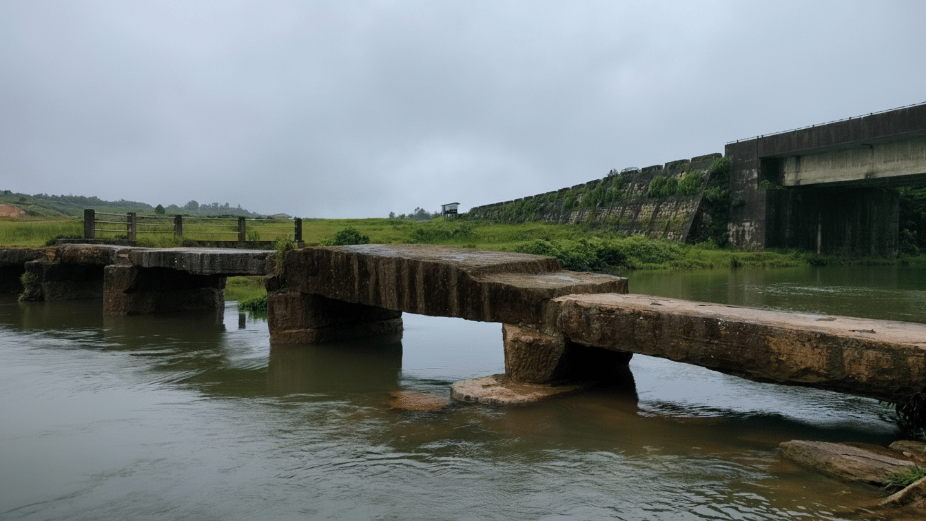 Megalithic Bridge on Um-Nyankanah River