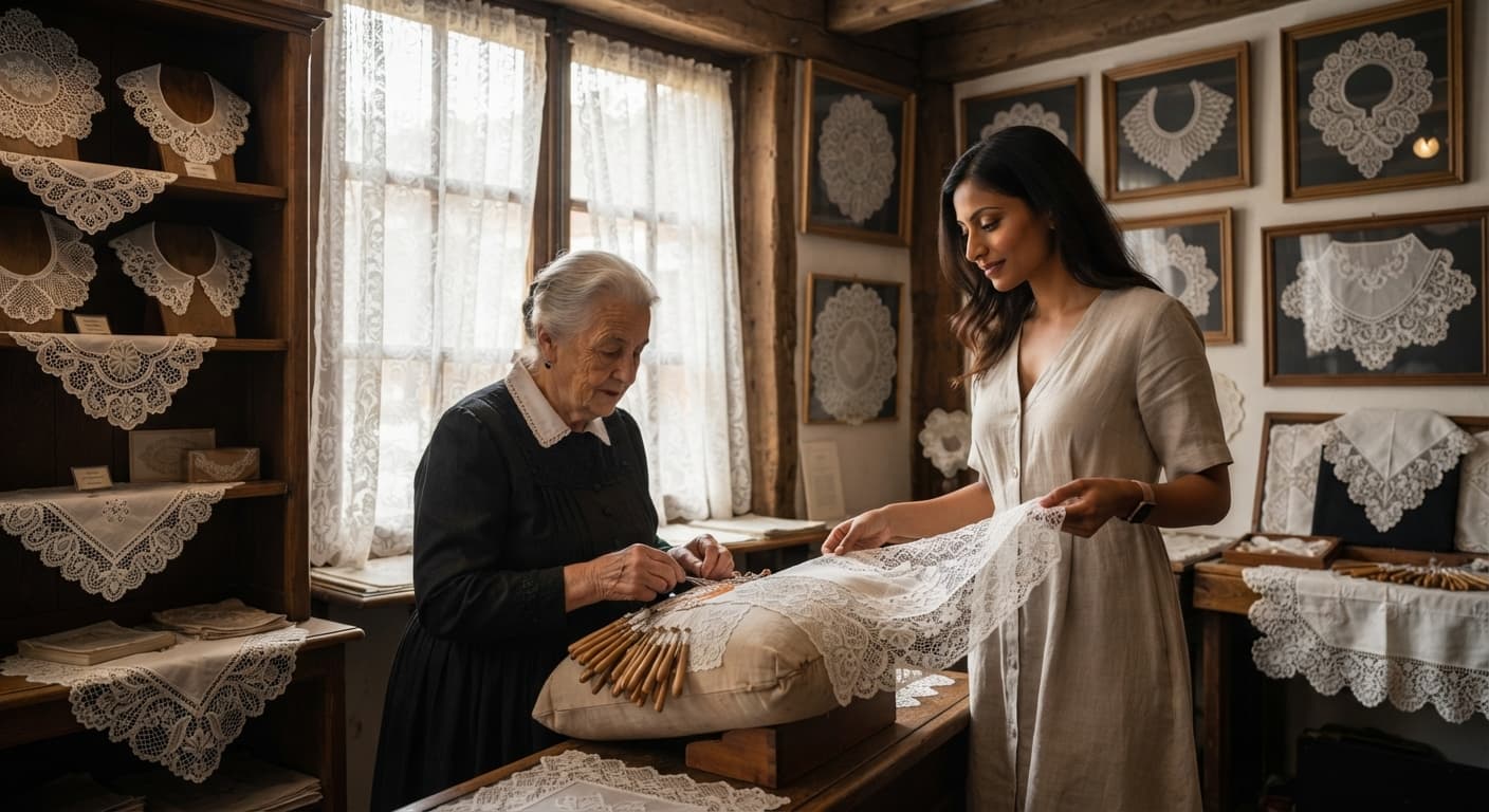 Belgian Lace And Textile Crafts
