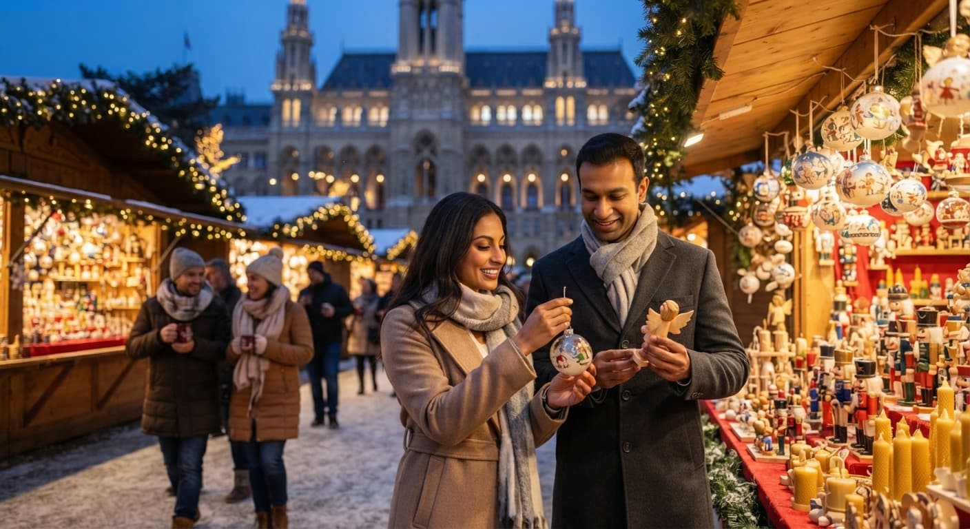 Christmas Market Crafts And Regional Souvenirs